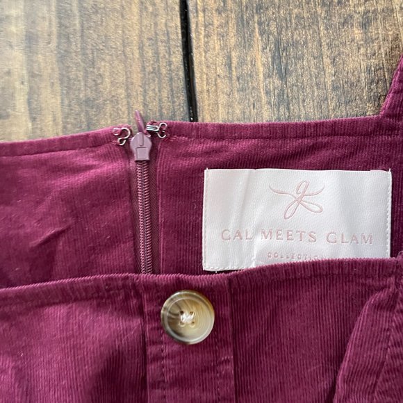 Gal Meets Glam Antonia corduroy dress - Picture 4 of 6